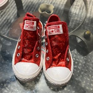 Red Sparkle Converse